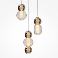 Подвесная светодиодная люстра Maytoni Drop MOD273PL-L33CH3K