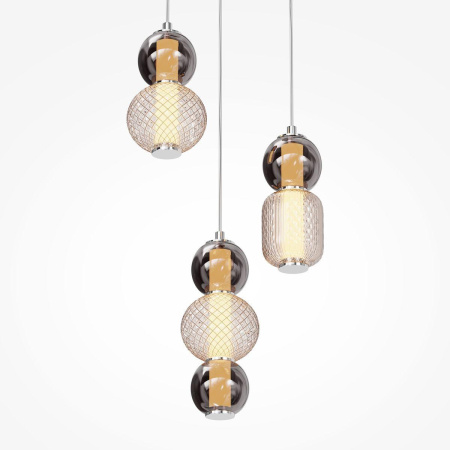 Подвесная светодиодная люстра Maytoni Drop MOD273PL-L33CH3K
