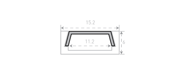 Алюминиевый профиль SWG SF-1506-BL 020193