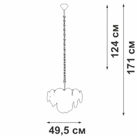 Подвесная люстра Vitaluce V5828-8/6+1