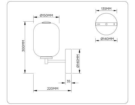 Бра Ambrella Light High Light Modern LH11039