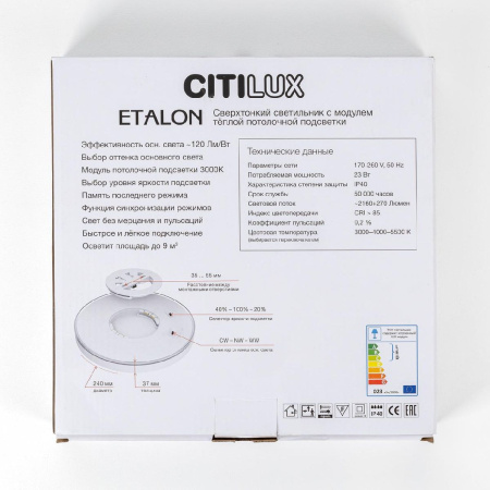 Настенно-потолочный светильник Citilux Etalon CL750241