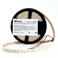 Светодиодная влагозащищенная лента Feron 14,4W/m 60LED/m 5050SMD теплый белый 5M LS607 27654