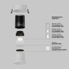Встраиваемый светильник Maytoni Technical Dip DL118-15W-3K-W